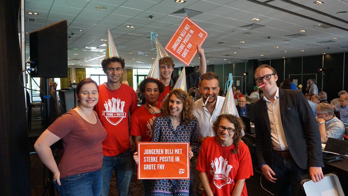 Welkom <a href="/FnvJong/">FNV Young & United</a> bij de <a href="/FNV/">FNV</a>! Samen gaan we de strijd aan voor een betere toekomst van werkende jongeren #jeugdloon