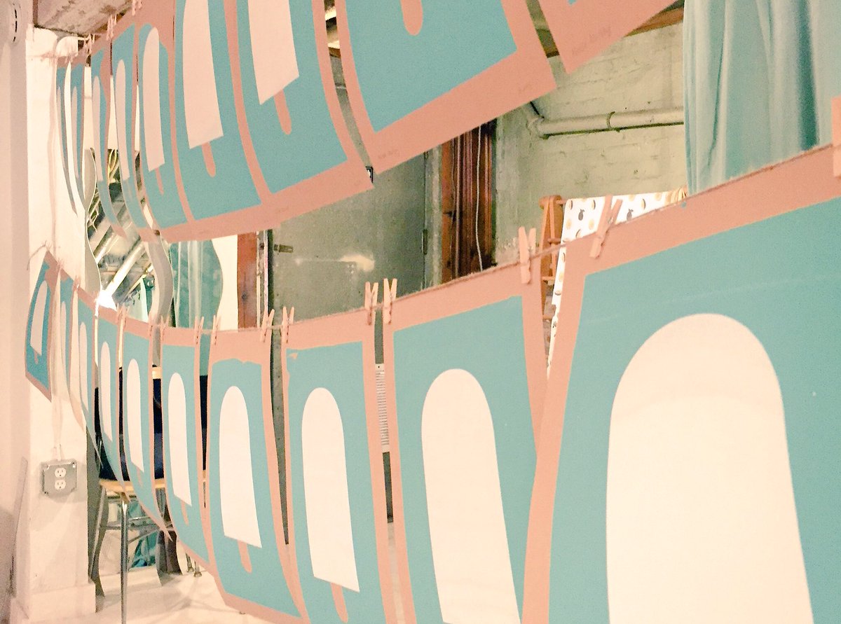 NathanHillD's tweet photo. some #process from last night's #screenprinting #workshop. Thanks @TeamPivot for cheering us on!! 🍨🍧🎉 #aCreativeDC https://t.co/M2gMrtW0IW