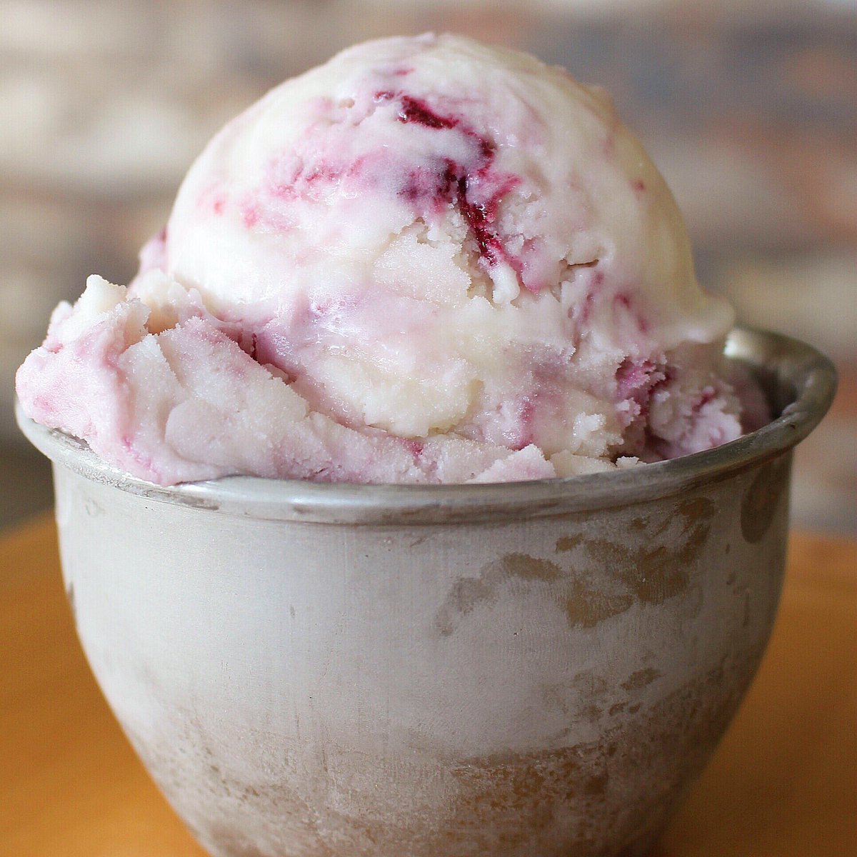 Doesn't that look good?!!!!  Blackberry Buttermilk #homemade #icecream. Open 11-9 both locations.