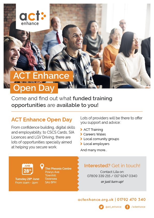 @JCP_Swansea Here's a copy of the flyer for the event - it's <a href="/ACT_Enhance/">ACT Enhance Ltd</a> who is running the Open Day