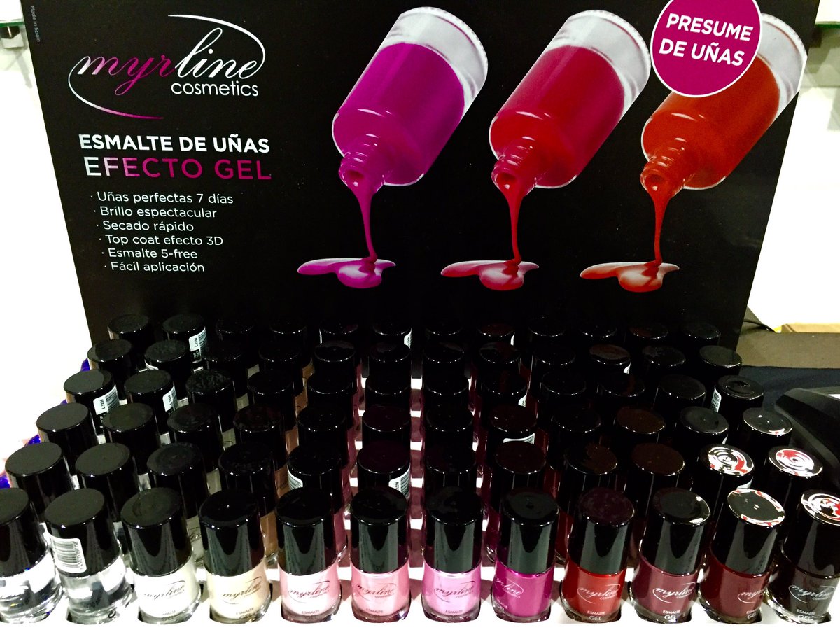 VBPerfums's tweet photo. Presume de uñas! Con myrline cosmetics tendrás uñas perfectas, brillo espectacular y secado rápido! En V&amp;B! #santboi https://t.co/oUmoQQ5HeC