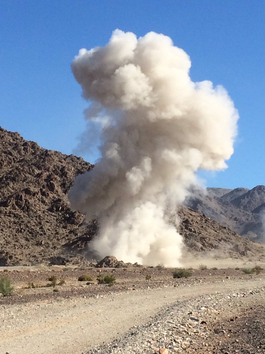 CrisFrigm's tweet photo. There are no clouds at 29 Palms, so 3rd squad, 2nd platoon, 4CEB made their own. Ooh-rah! https://t.co/w4IOXcmkaw