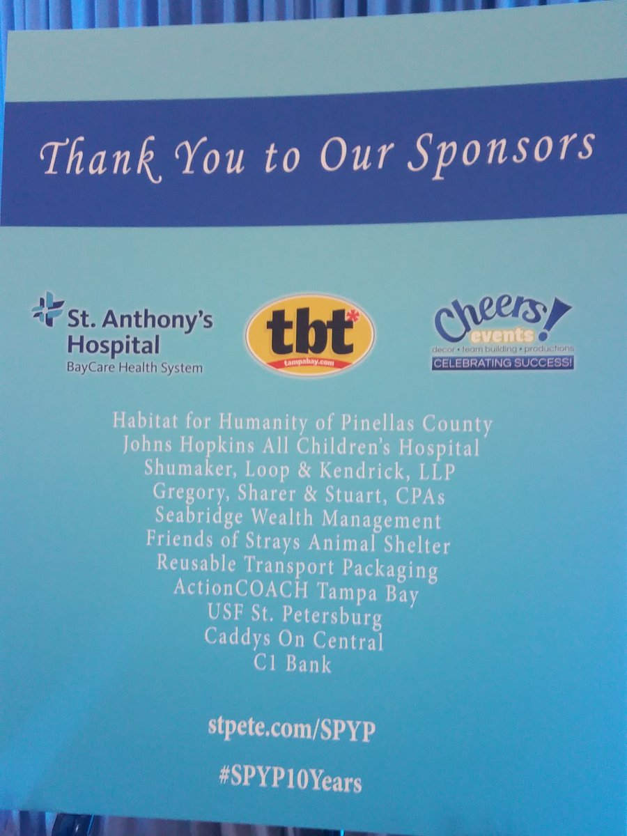 lisamwferrer's tweet photo. @StPeteChamber @msuttontke @HabitatPinellas #SPYP10Years and great seeing #LSP16 represented! https://t.co/k3darujEMH
