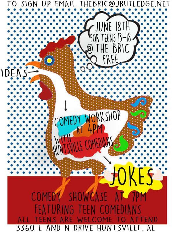 hsvcomedy's tweet photo. FREE! Teen writers workshop tomorrow! Check it out! https://t.co/1IAZUjFwFd