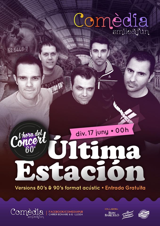 Viulleida's tweet photo. Aquesta nit, Última estación en  #concert a #Comèdia ! https://t.co/9GcZUDMaKC