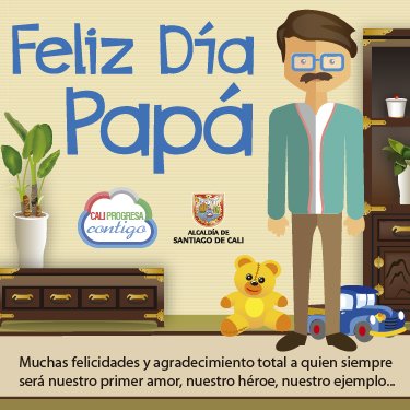 AlcaldiaDeCali's tweet photo. Muchas felicidades a quien siempre será nuestro héroe. #FelizDíaPapá https://t.co/BX6rhfMgLf