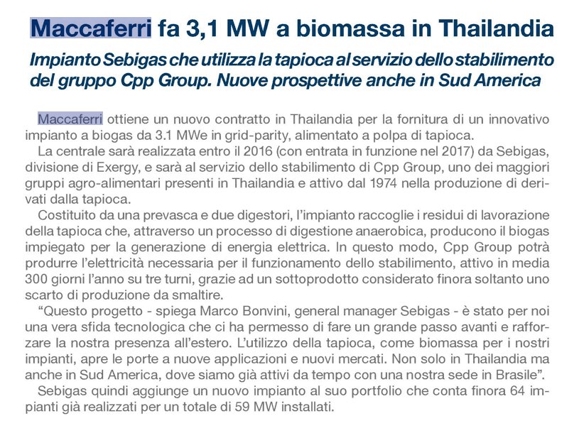 SECIspa's tweet photo. Un nuovo successo della nostra #Sebigas, divisione di @exergyorc, in Thailandia. Ne scrive il @QuotidianoEnerg https://t.co/aq0WGTJKC6