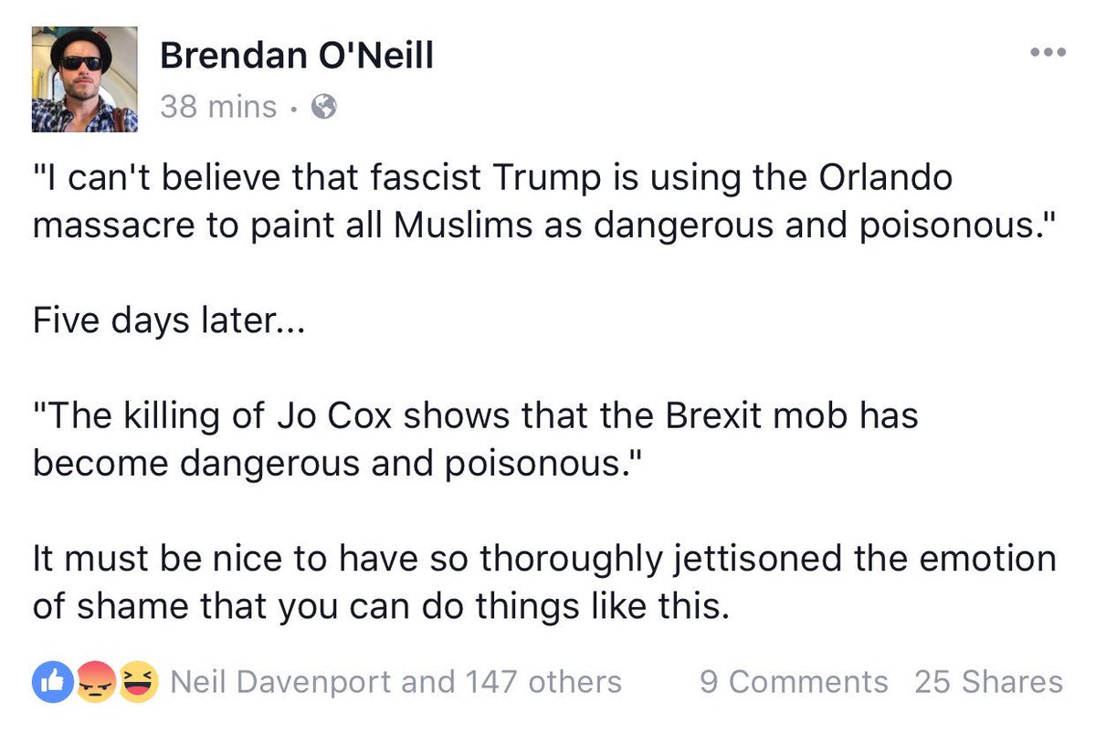 spikedonline's tweet photo. The media has moved beyond shame, says Brendan O'Neill. https://t.co/7rSKnloudS