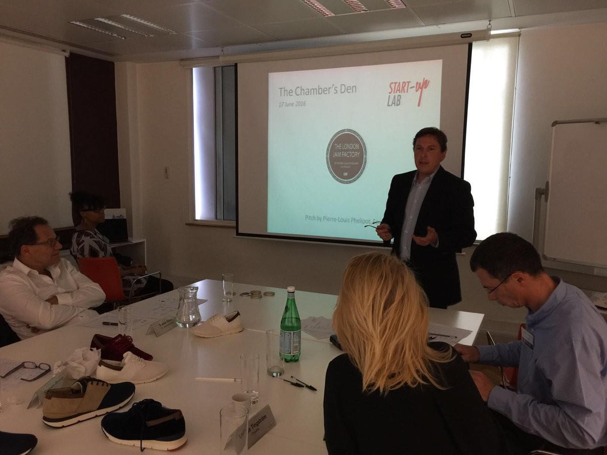 frenchchambergb's tweet photo. [Start-up Lab] Pierre-Louis Phelipot Founder of The London Jam Factory @theLondonJamMan at our Pitch Academy https://t.co/zuMkmt6Hf2
