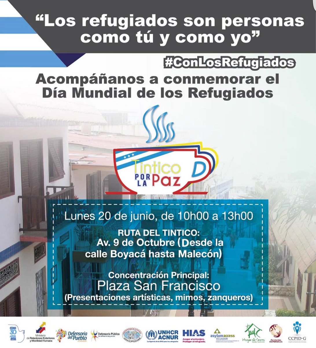 portugaljosem's tweet photo. el lunes 20 junio estaremos compartiendo #ConLosRefugiados @CCPIDG están todos invitados a este 'tintico por la paz' https://t.co/3XsXxPIzX1