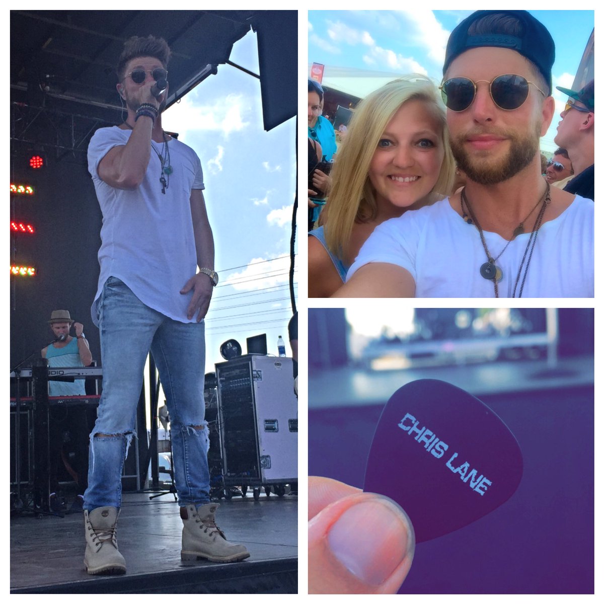 SierraTuten's tweet photo. @iamchrislane Still blown away by your performance @CCMFLive !!! Your whole band killed it! #ThatWalterWhiteHigh https://t.co/SiHSry34DG