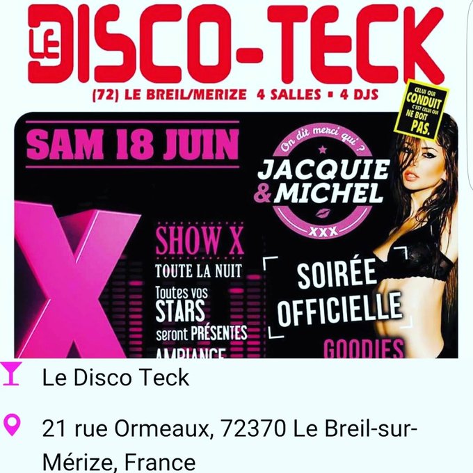 Mya en bo&icirc;te de nuit !!! Une premi&egrave;re mes ch&eacute;ris surtout pour @JacquieMichelX  H&acirc;te de faire la f&ecirc;te<a href="/tag/sexy"class="tags"><span>#sexy</span></a><a href="/tag/hot"class="tags"><span>#hot</span></a><a href="/tag/shows"class="tags"><span>#shows</span></a>