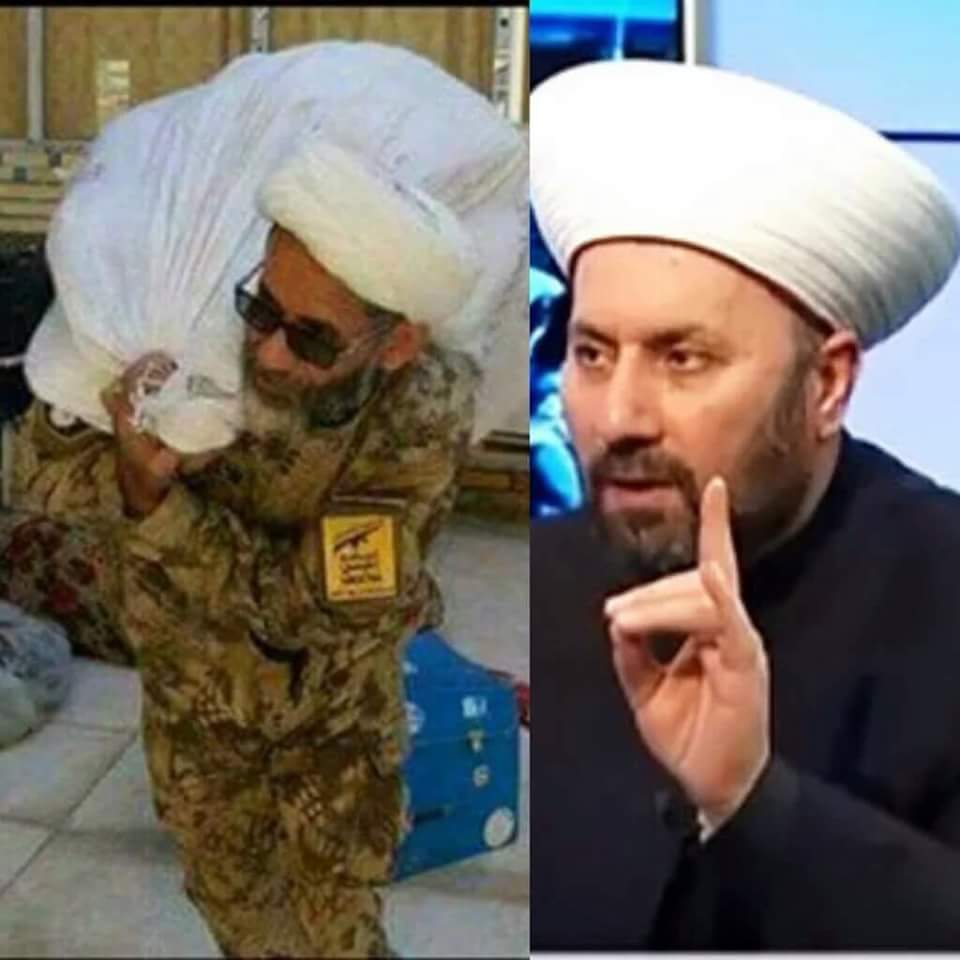 شيخ #سني يسكن الفنادق الفارهة بعد ان باع مدينته
 وآخر #شيعي يقوم بالدفاع ومساعدة المدينة السنية
#تضحيات_الحشد_الشعبي