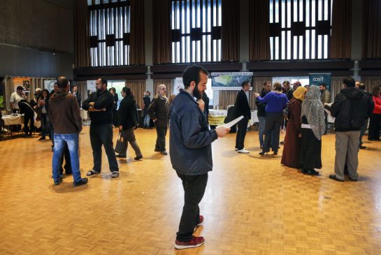 hot100tips's tweet photo. Job fair underscores Syrian refugees’ challenges  #trending https://t.co/PkPihttUkS https://t.co/vUD85wYeBa