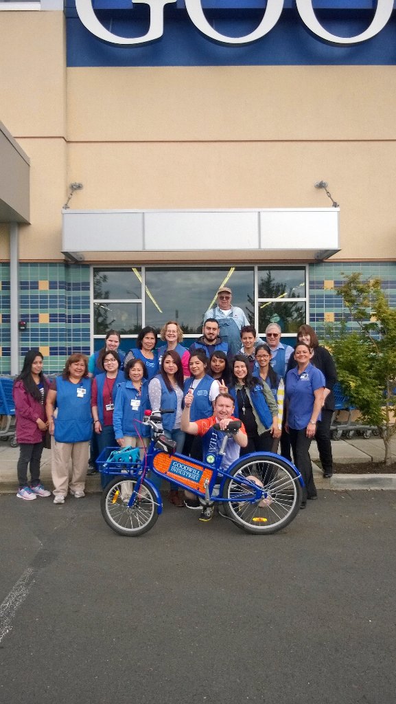 meetgoodwill's tweet photo. #goodtoride Dave rests w/ the Goodwill folk of Cornell. Baseline ahead @dudeitsICE @CityofBeaverton @BvrtnReporter https://t.co/cX3QiwnjlT