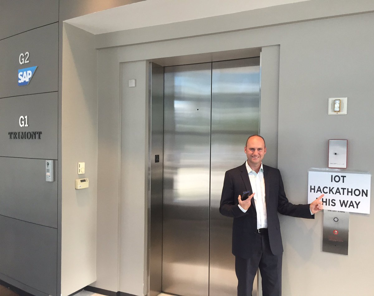 IoT_GA's tweet image. Moving on up w/ our fearless leader, @TPeneguy before last night's #IoT #Hackathon @SAP #IoTGA #ATL #Mobile #Cloud