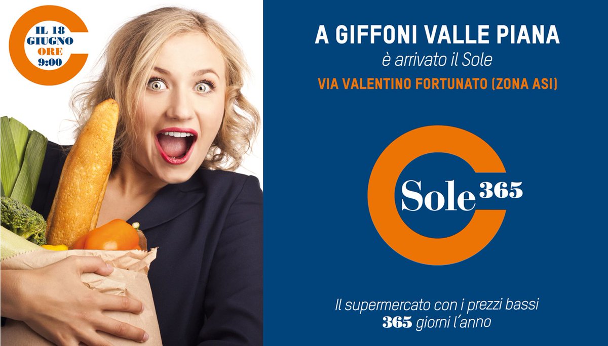 Sole_365's tweet photo. Vi ricordate dell'appuntamento di domani #18giugno? Vi aspettiamo a #Giffoni per la #nuovapertura! #noidelledlp https://t.co/ApB64NMPmz