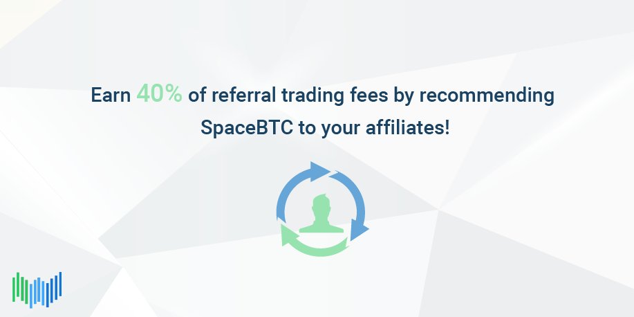spacebtc's tweet photo. Recommend us to your #friends and share their referral #trading fees! #bitcoin #litecoin #blockchain #spacebtc https://t.co/LbMd1XMclQ