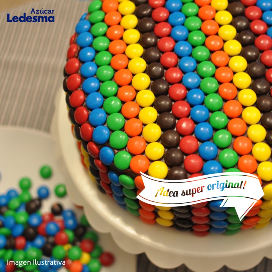 #IdeaSúperOriginal ¡Una torta linda, colorida y súper fácil para decorar! ❤