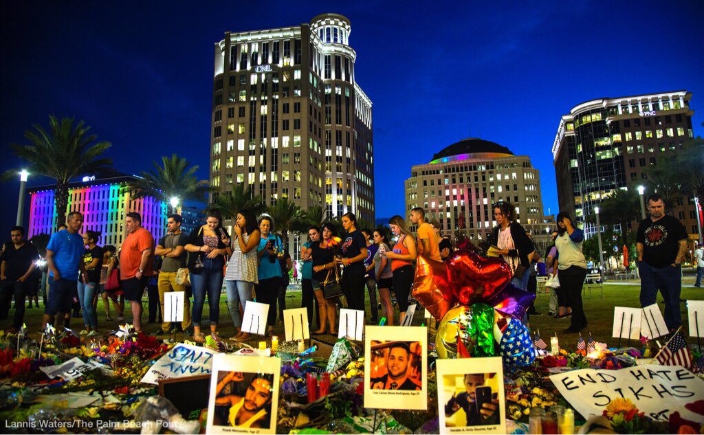 PBPostPhoto's tweet photo. Photos:Pulse victims memorial https://t.co/BXOUw2sm4o #orlandoshooting #orlandostrong #prayfororlando #pulseorlando https://t.co/JJttO0Fl5f