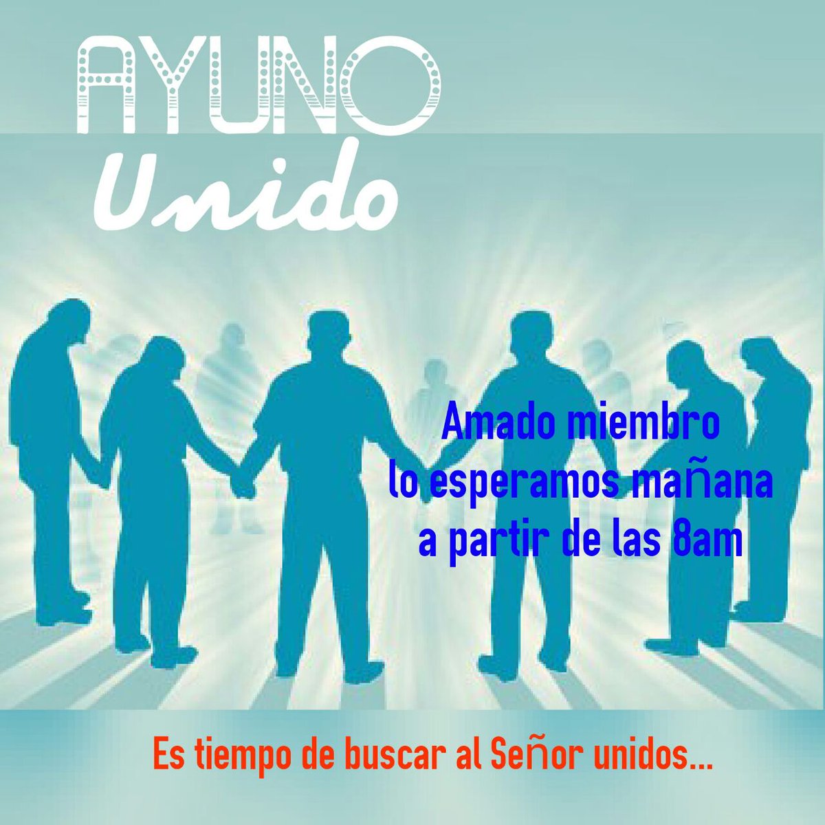 somosccvida's tweet photo. Ayuno Unido mañana sabado a las 8 a.m. en @somosccvida https://t.co/TuEFPgfPwW