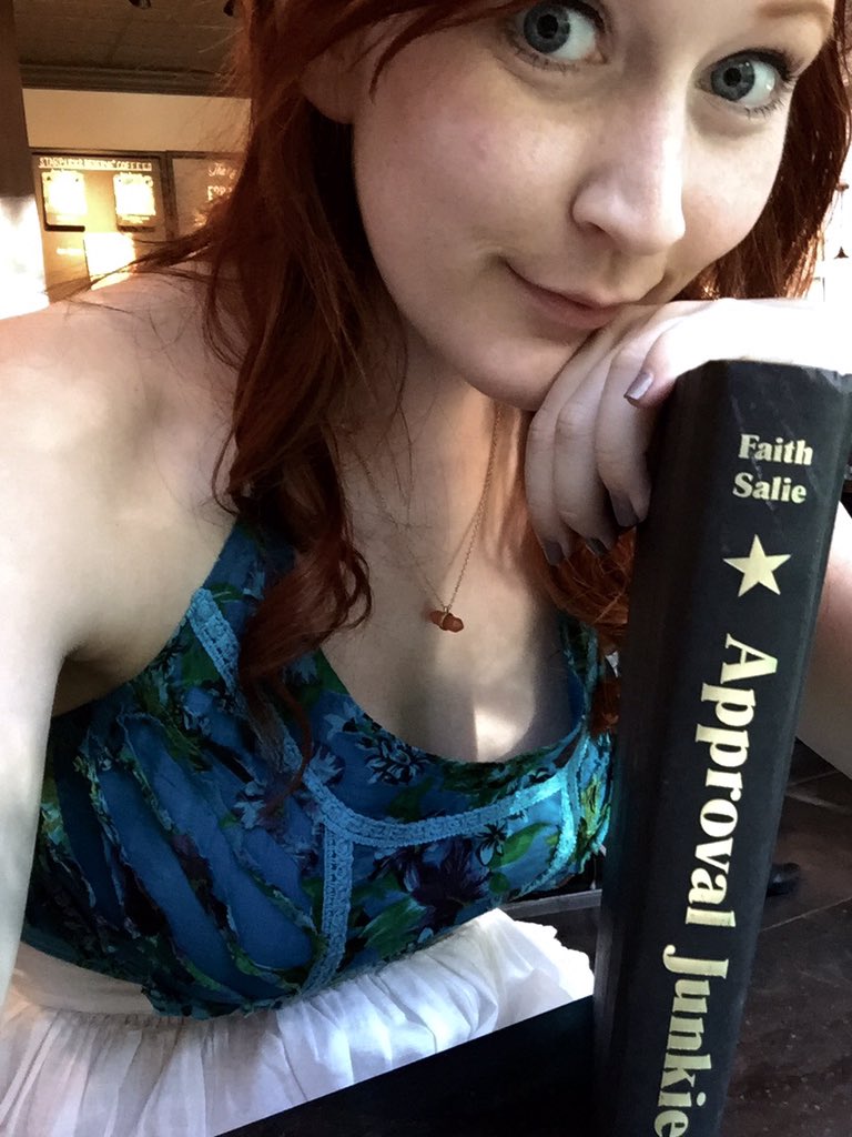 Finished #ApprovalJunkie sitting in a coffee shop in NY. Perfect place to end. Thanks for this @Faith_Salie ❤️❤️❤️