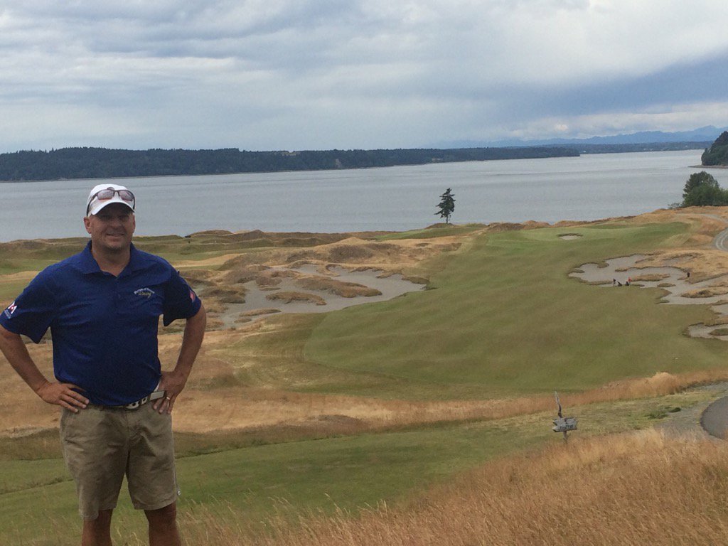 Played Chambers Bay in Tacoma today. Awesome day & course #bestwifeever #earlyfathersday