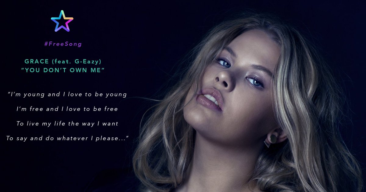 👦🏻👦🏼👦🏽👦🏾👦🏿 HAPPY FATHER'S DAY!!!!
Sing "You Don't Own Me" by <a href="/OfficialGrace/">SAYGRACE.</a> and <a href="/ItsRealGEazy/">G Eazy</a> for Free Today!