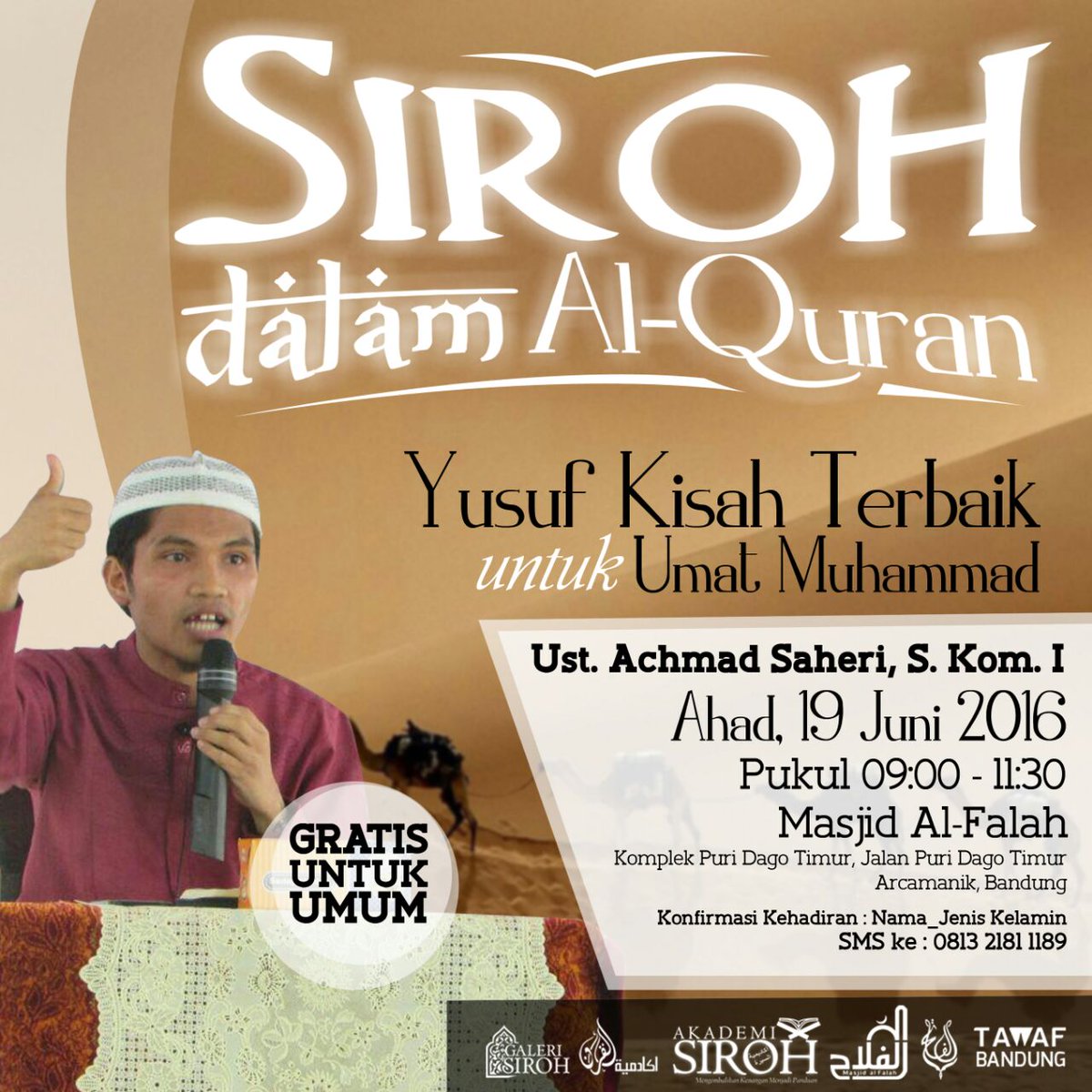 Ada kajian Siroh nih, catet yaaa