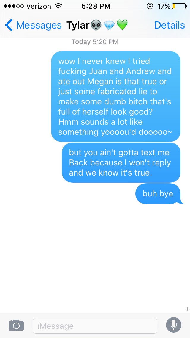 mdizzleee's tweet image. @Tylar_Divine you ever have something else to say about me come say it to my face. :-)