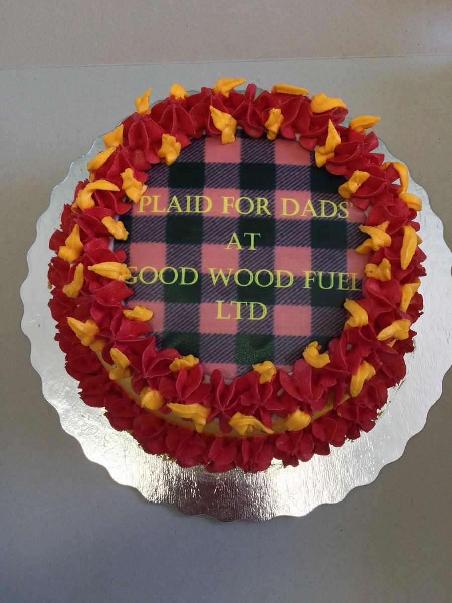 Good_Wood_Fuel's tweet photo. Getting our plaid on 😀#PlaidforDad #lumberjackcake https://t.co/CzViyXk7iB