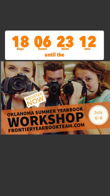 FrontierYBKTeam's tweet photo. 18 days 06 hours 23 mins 12 secs until the OKC summer workshop https://t.co/DQLkR1BOmj https://t.co/vQ3mIHUNYE