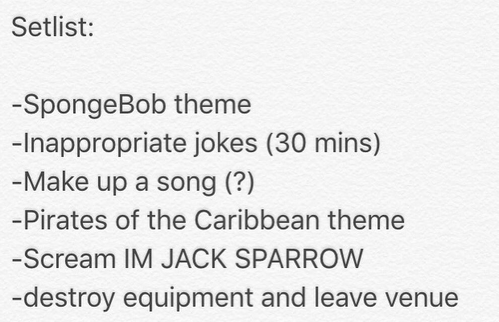TheRoofersUnion's tweet photo. On my way to Boston for a solo set with @LookVibrant at @OotbTgallery, here's a sneak peek at the setlist https://t.co/oBD2qRl436