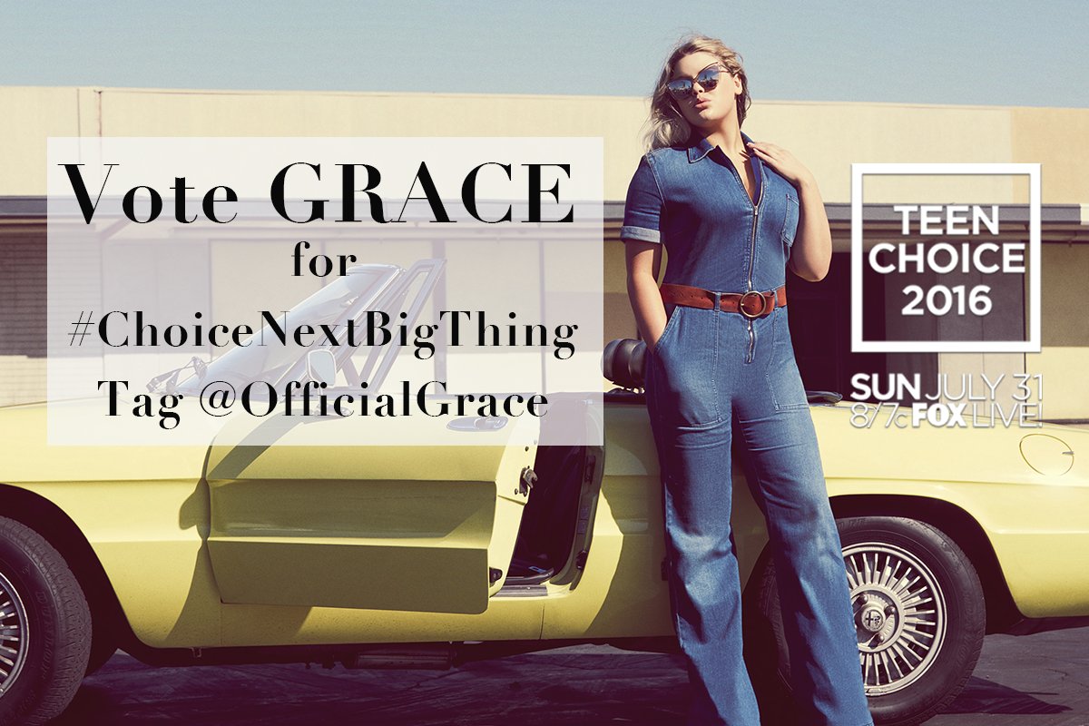 callmesaygrace's tweet photo. If you couldn’t tell I’m SO excited to be nominated! @TeenChoiceFOX 
#ChoiceNextBigThing 🙏🔥 https://t.co/DYG4OsYwxf https://t.co/Pg6GXXAGWv