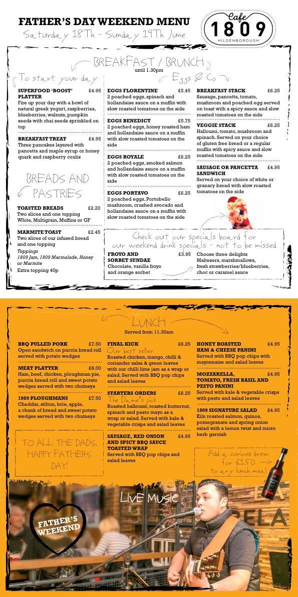 the1809hubevent's tweet photo. Celebrate here with us. Nice weekend menu.
Live music Sunday 10am-1.30pm 
Should be fun https://t.co/SDVAAztNO5
