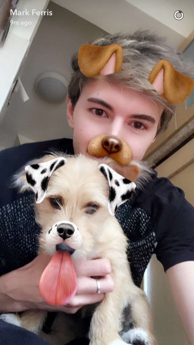 markyynews's tweet photo. Officially our favourite photo of Mark and Teddi from today. 😻🐶💙
via Mark's snapchat| markyyferris https://t.co/onrGmlN9PD