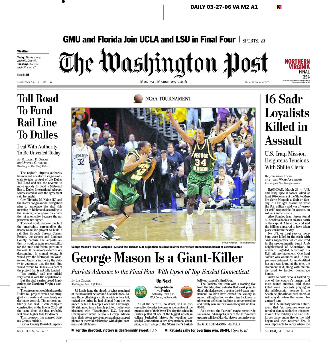 MasonMBB's tweet photo. That moment...#MasonFinal4 #Final4Celebration https://t.co/Q6lMJGssuh