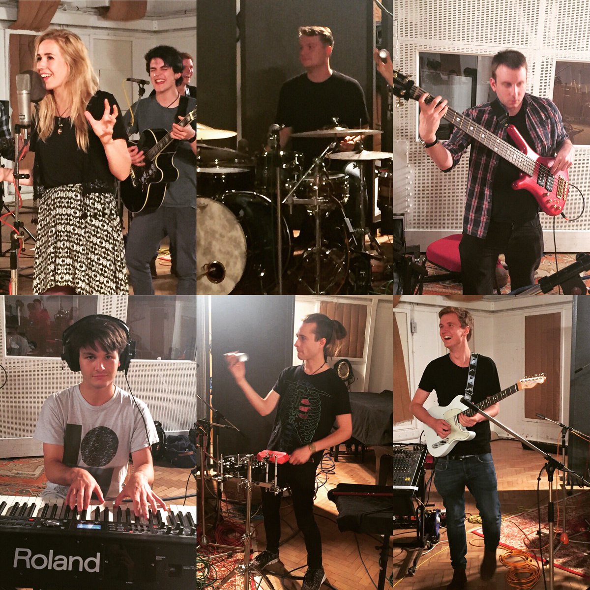 SolentUni's tweet image. A few pics of our amazing students recording at Abbey Road today 🎤🎸