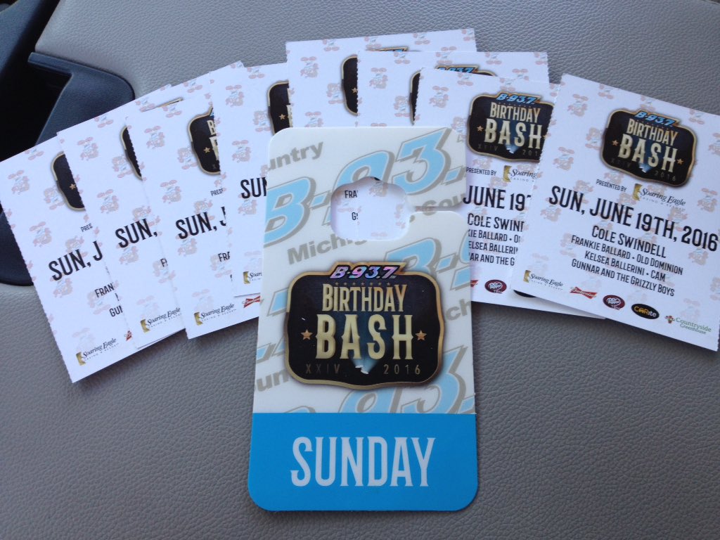 AustinLBlaski's tweet photo. FOR SALE

BIRTHDAY BASH PARKING PASS &amp; TICKETS

$40 obo https://t.co/DQcYfdqKWP