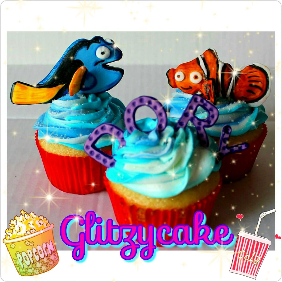 glitzycake's tweet photo. #FindingDory #FindingDoryAtINOX #cupcake #findingdory #FindingNemo  #glitzycake #HappyFridayEveryone https://t.co/rjAoZScgne
