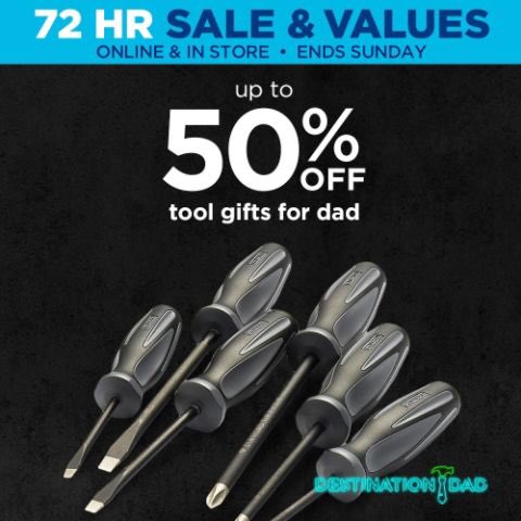 chamberlain_jen's tweet photo. @Sears 72 HR SALE & VALUES FRI-SUN 6/17-6/19 Tool Gifts for Dad #DestinationDad #Roc https://t.co/3e016Ne0bD