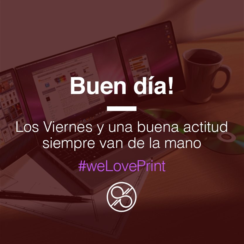 Daprint_mx's tweet photo. Te deseamos un excelente fin de semana :D 
Los #Viernes y una buena #actitud siempre van de la mano ✌ #WeLovePrint https://t.co/gssn1g86qS