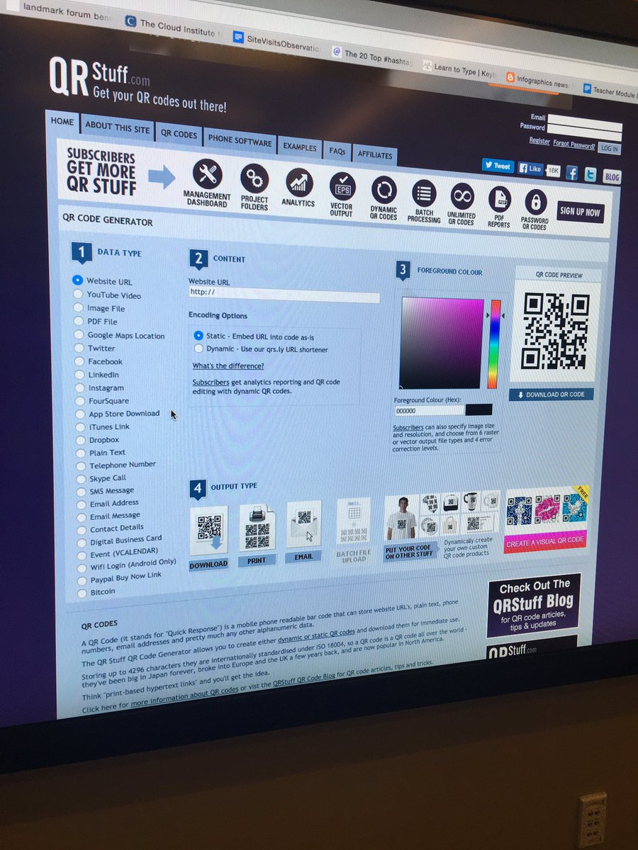 mrsbalvarez's tweet photo. Creating QR codes with #QRStuff #lusdlets16 @LUSDidea2 https://t.co/wrrodMMsQM