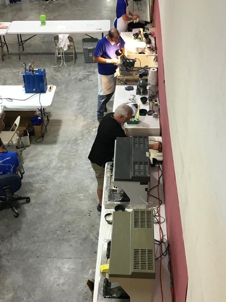 DeltaDentalWI's tweet photo. Check out those dentists and dental assistants hard at work making TEETH! 😮#WDAmissionofmercy @wisconsindental https://t.co/Tn2MhD6kYl
