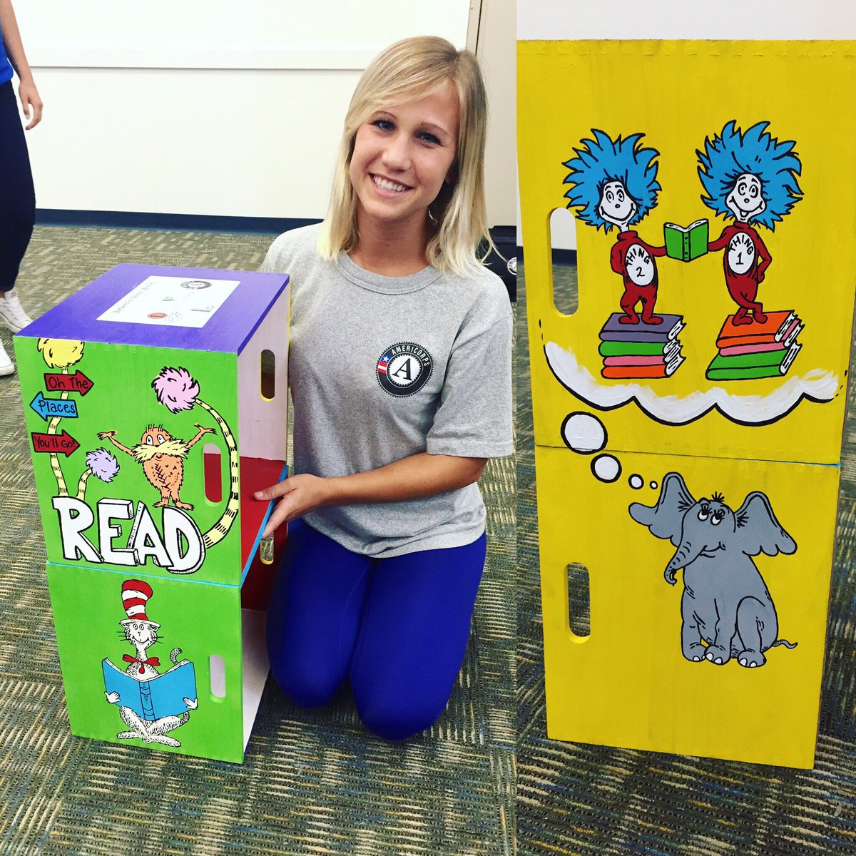 Emily_Agnello's tweet photo. Oh the places you'll go ... #DrSeuss #BarberShopLibrary #literacyamericorpspbc  @lacpbc https://t.co/geSeqpQAfe