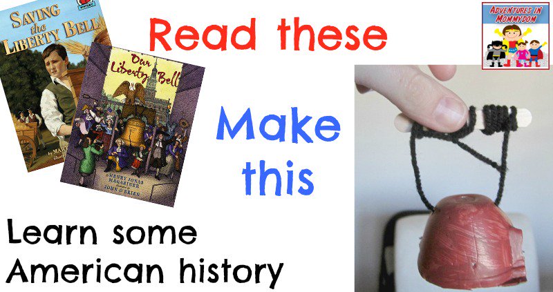 TiciaAIM's tweet photo. I love this simple Liberty Bell craft for learnign some #ushistory #hshistory #ihsnet https://t.co/1JrIXWRqvM https://t.co/QSHXZGF6Nj