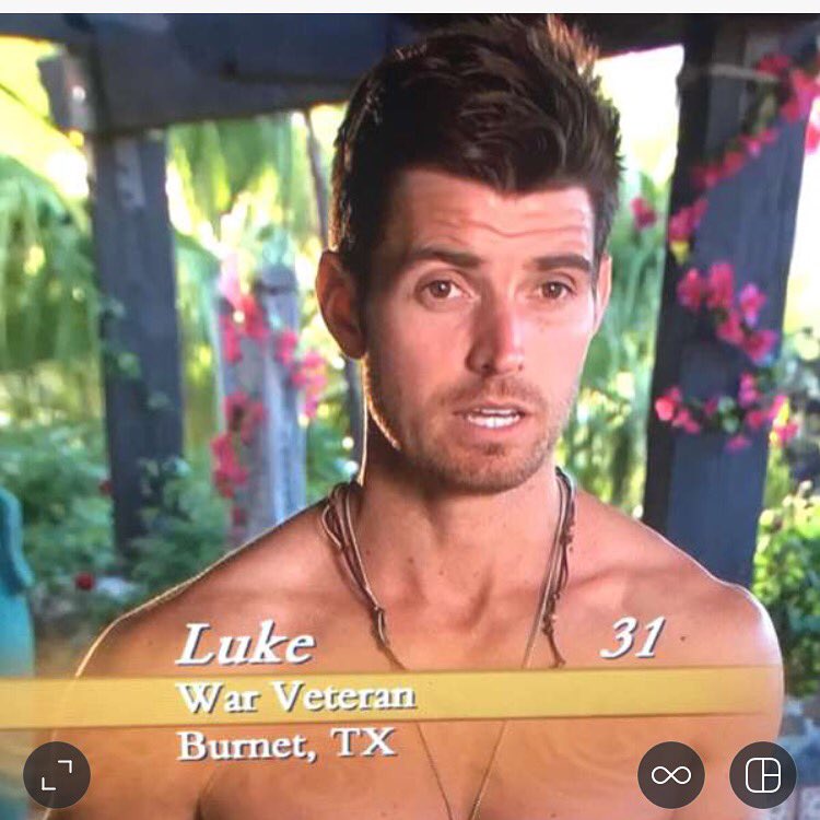 lukepell's tweet photo. When it sinks in you're at a pool party w/ your gf &amp; her 19 other boyfriends 🤔😬🦄 #flashbackfriday #TheBachelorette https://t.co/0hdaOXHikC