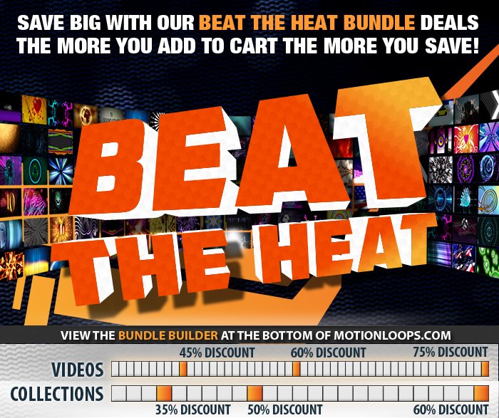 MotionLoops's tweet image. Dive into summer with our new Beat The Heat offer! 35-70% off collections &amp;amp; videos tiny.cc/ehxacy