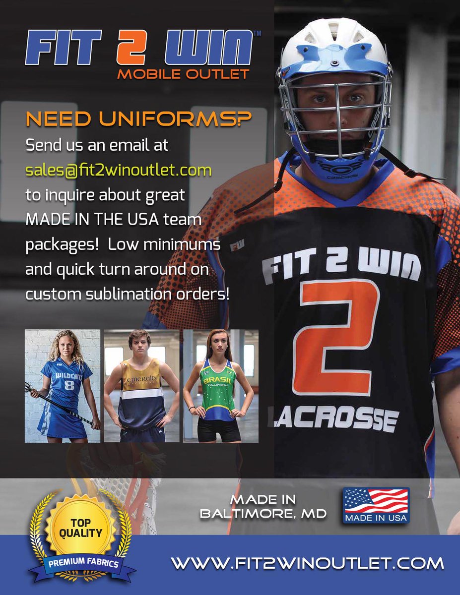 EnovativeTech's tweet image. Need Uniforms? Email us @ sales@fit2winoutlet.com to learn about Team packages! goo.gl/KFl0cU #Sportswear