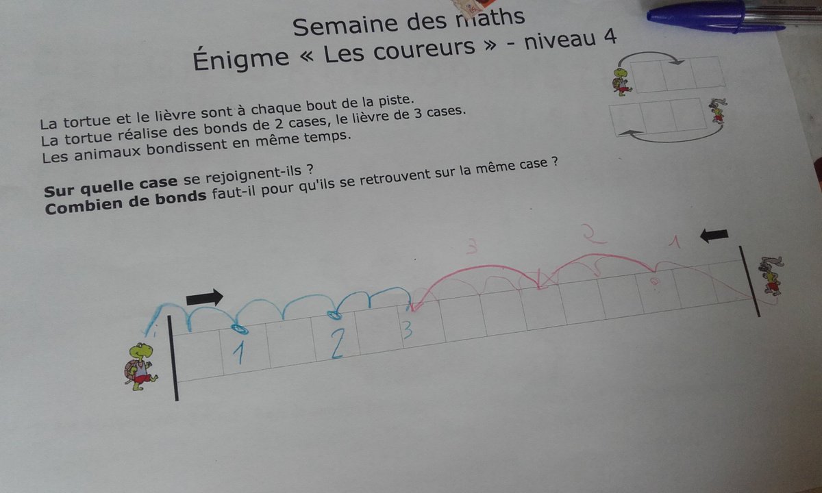 benjamin_hermon's tweet photo. Résolution énigme Maths "Les coureurs". Celle-ci et toutes les autres sur le site #Maths50 https://t.co/C6AQcqDwKP https://t.co/NZHudQWJij